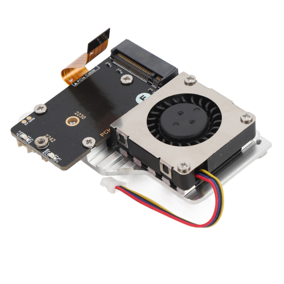 Pcie To M.2 Adapter Board With Cooling Fan, Aluminum Oxide, 8Gbps 3201346512494