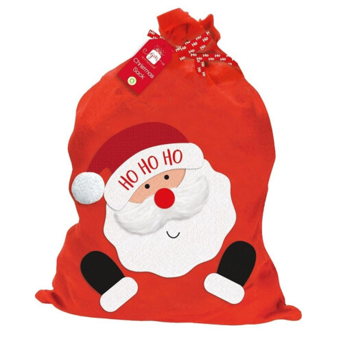 Anker Red Felt Santa Gift Sack Christmas Presents Bag with Drawstring