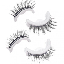 Reusable Self-adhesive Eyelashes with Natural Look Washable Glue Free Waterproof