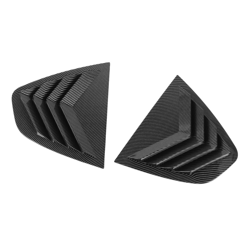 Rear Window Louver Cover Set For Giulia 2016-2024 Abs Carbon Style 9481346512814