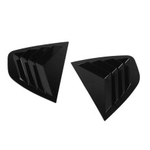 Rear Window Louver Covers for Giulia 2016-2024 Glossy Black ABS Pair