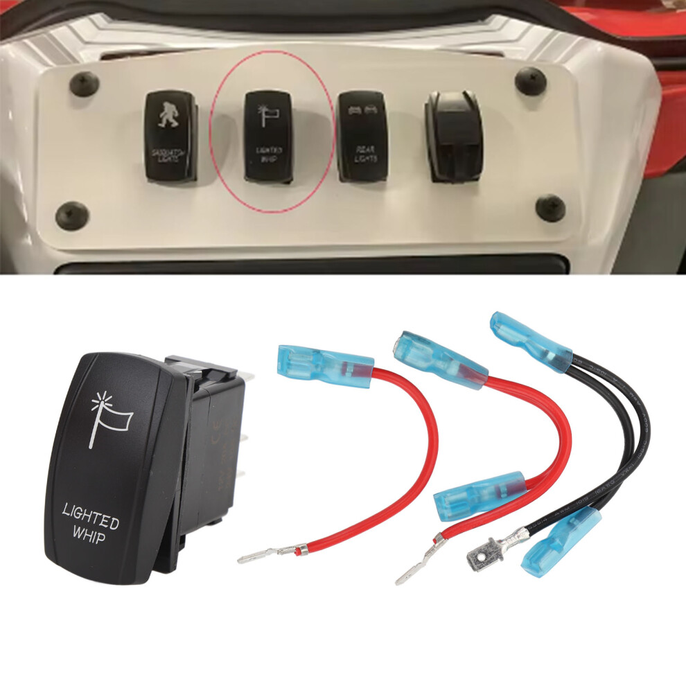 12V/24V 5Pin Utv Rocker Switch Led On/Off Replace For Rzr Atv Car Truck 8071346513099