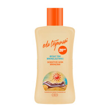 Loci n bronceadora Eda Taspinar para piel sensible FPS 20 | Bronceado mediterr neo oscuro | Hidrataci n de amplio espectro | Protector solar con
