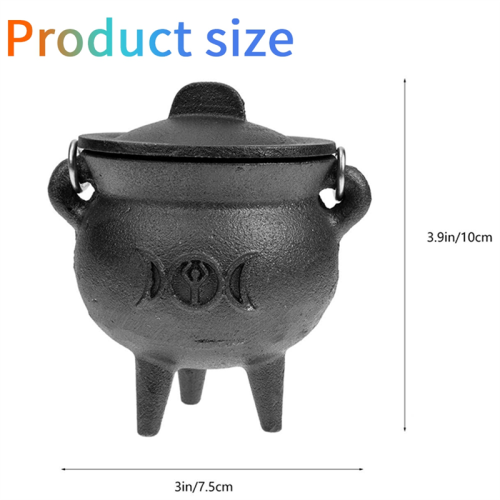 Mini Metal Cauldron,Black Buckets with Handle for