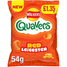 Quavers Red Leicester Cheese Crisps 54g (Pack of 6)