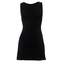Women'S Summer A-Line Sleeveless Boat Neck Mini Dr