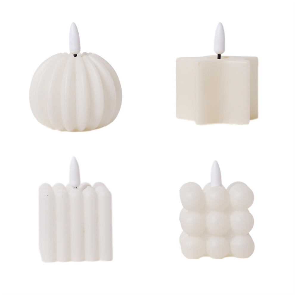 4PCS Pumpkin Battery Operated Candle Cute Mini Kid-image-OPC-PKBSSX9-NEW