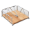 Solid Wood Tissue Holder Home Napkin Container Gol 1