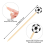 100Pieces Baseball Decorative Bamboo Cocktail Pick 3