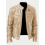 (M)Men's Motorcycle Leather Jacket Stand Collar Zipper Multi-Pocket 1