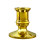 30PCS Gold Pillar Candle Base Taper Holder Candles 5