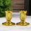 30PCS Gold Pillar Candle Base Taper Holder Candles 8