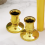 30PCS Gold Pillar Candle Base Taper Holder Candles 7