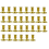 30PCS Gold Pillar Candle Base Taper Holder Candles 1
