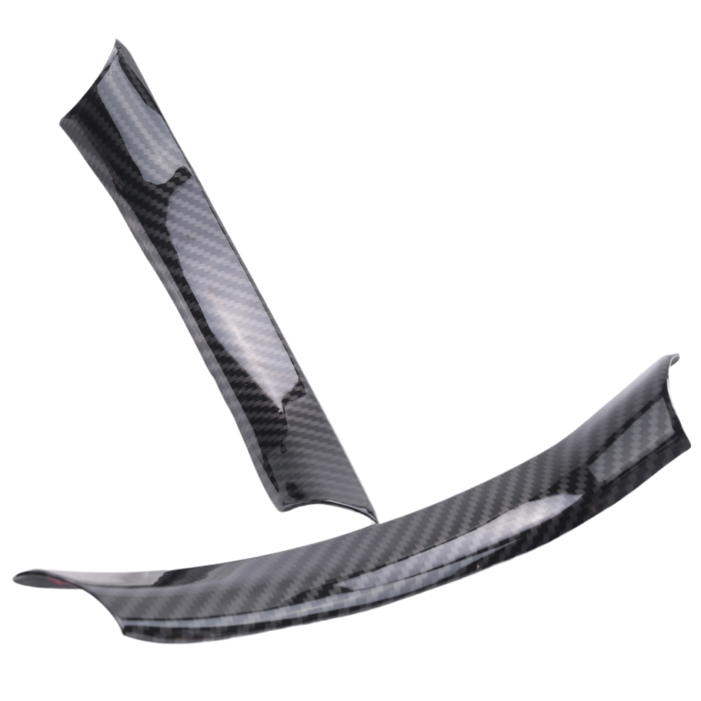2Pcs Car Interior Steering Wheel Carbon Fiber Deco 4852249592398