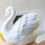 2 Pieces White Black-Swan Sculpture Decor, Elegant 6