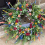 Spring Artificial Daisy Lavender Wreath Wildflower 4