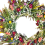 Spring Artificial Daisy Lavender Wreath Wildflower 3