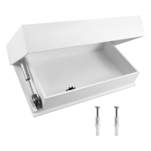 Solid Wood Floating Shelf with Hidden Compartment,