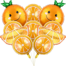 Orange Fruit Balloon Lovely Foil Film Suitable for