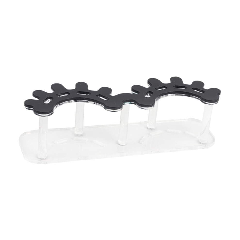 Eyelash Shaped Acrylic Tweezer Display Stand Organizer for Lash Extensions, Salon Shelf Holder, Quick Access and Enhanced Efficiency