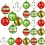 24 Pcs Christmas Tree Ball Ornaments 2.4 Inch Glit 2