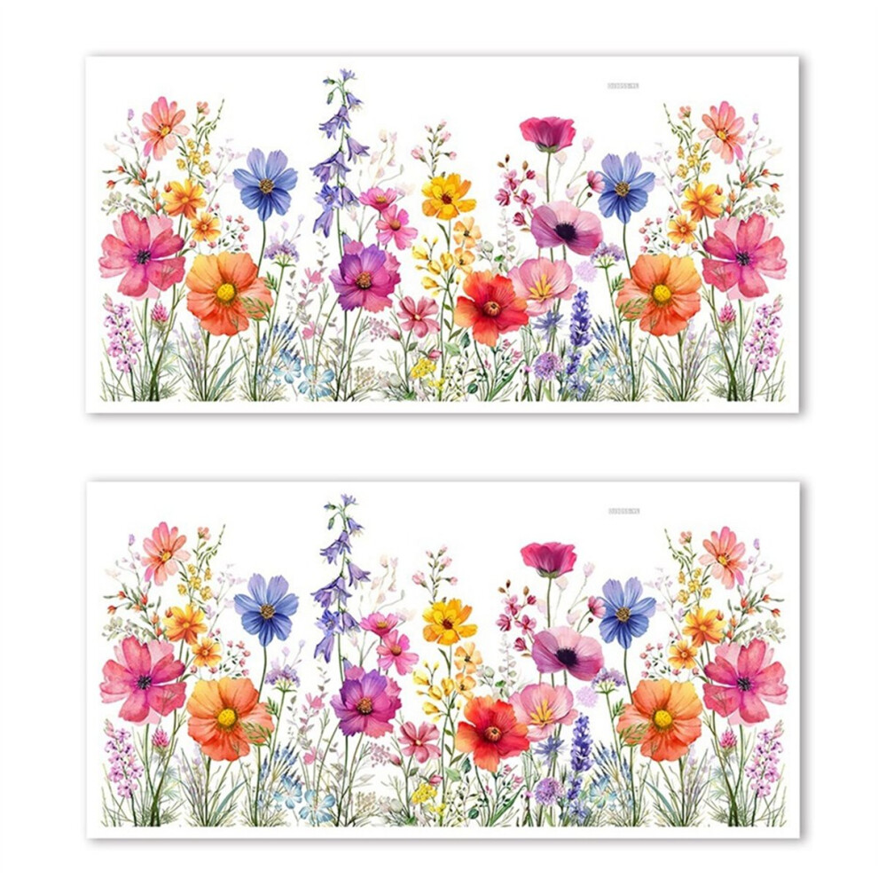 Colorful Flower Bouquet Window Stickers Spring and-image-OPC-PKBTNTT-NEW