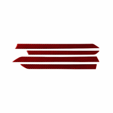 ABS Red Carbon Fiber Interior Door Decorative Stri