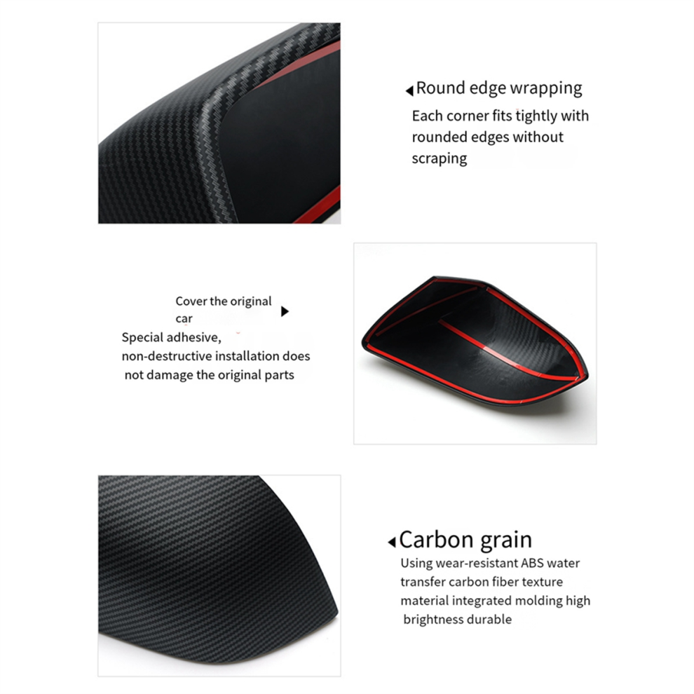 Carbon Fiber Rearview Mirror Housing Protector Cov 4851770210245