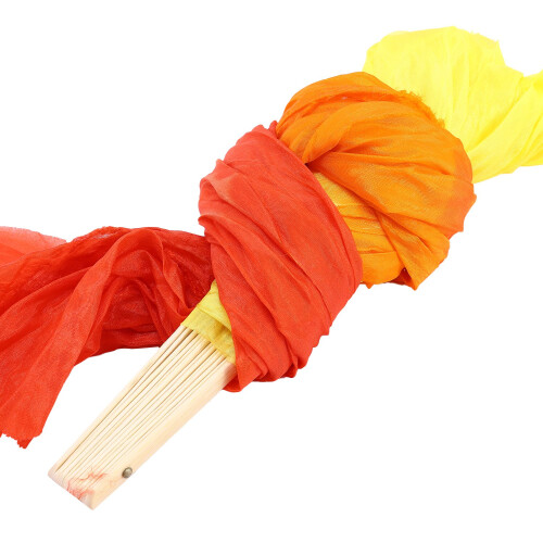 Beautiful Silk Three Color Gradient Flame Dance Fa 2