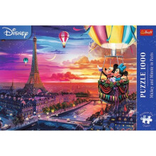 Puslespil 1000 Mickey og Minnie i Paris TREFL