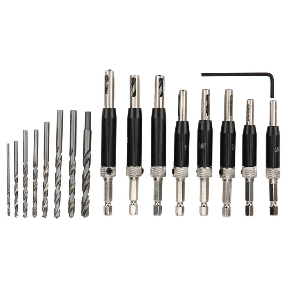 Hinge Drill Bit Hex Handle Self Centering