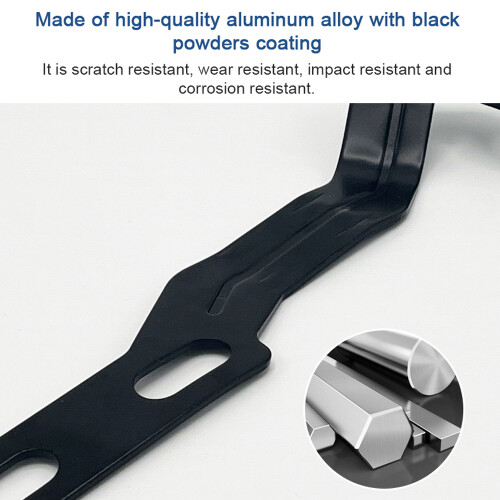 Hood Hinge Ditch LED Light Mount Bracket Aluminum 2