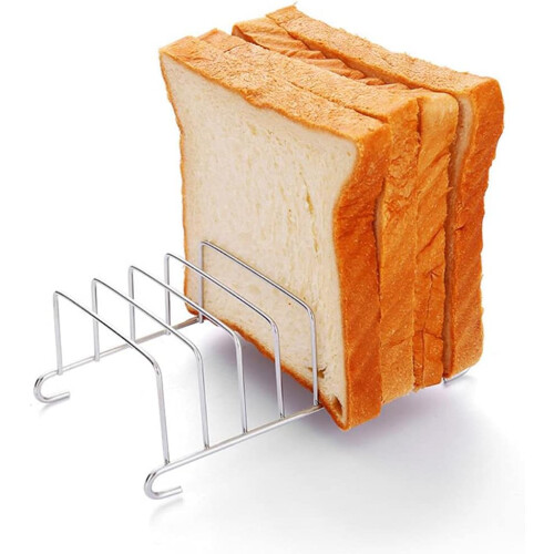 Toast Bread Rack Holder Non-Stick Rectangle Loaf Stand Kitchen Accessory for Safe Air Circulation and Easy Storage 1
