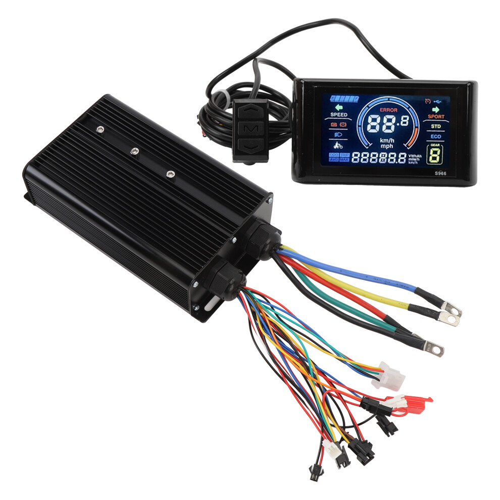 72V 5000W Brushless Motor Kit with LCD Display & 20X Speed Adjustment
