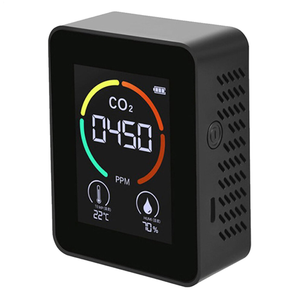 Carbon Dioxide Detector Tabletop Co2 Meter With Temperature And Humidity For Cars Gyms Offices And Classrooms 9084446745580