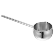 Stainless Steel Oil Pouring Pot with Heating Ladle Handle for Precise Oil Control in Home and Restaurant Cooking