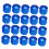 20pcs Universal 21mm Wheel Nut Covers Lug Nut Caps 7