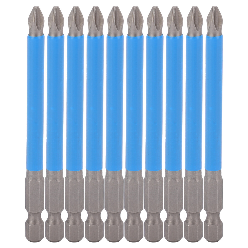 10Pcs Cross Screwdriver Bits 90mm PH2 NonSlip