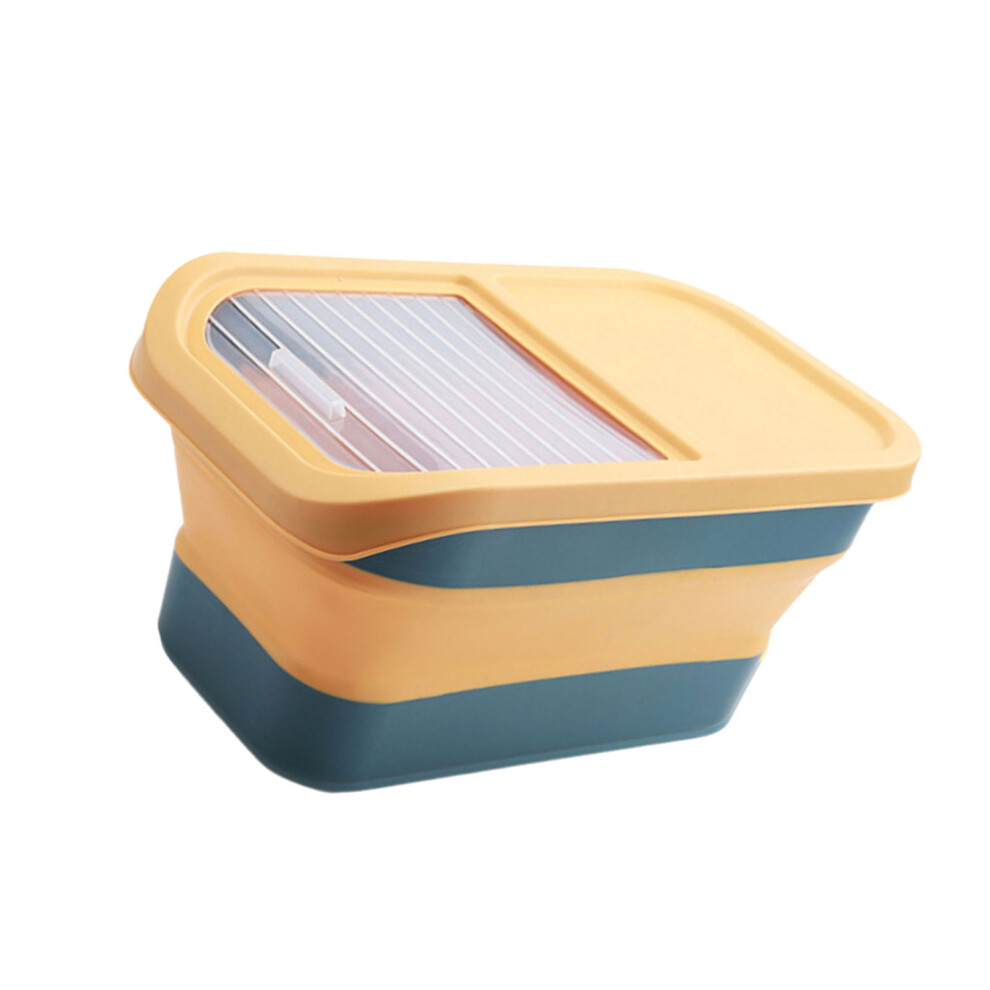 Convenient Food Storage Container Foldable Airtight-Yellow 7755000135643