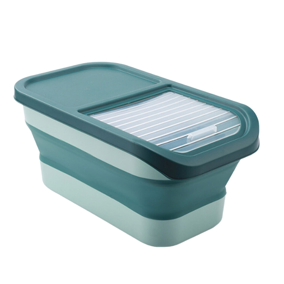 Practical Dog Snacks Container Folding Airtight Grains-Green 7755000135476