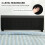 Homcom (Black) HOMCOM King Size Bed Frame with Storage and Adjustable Headboard 7