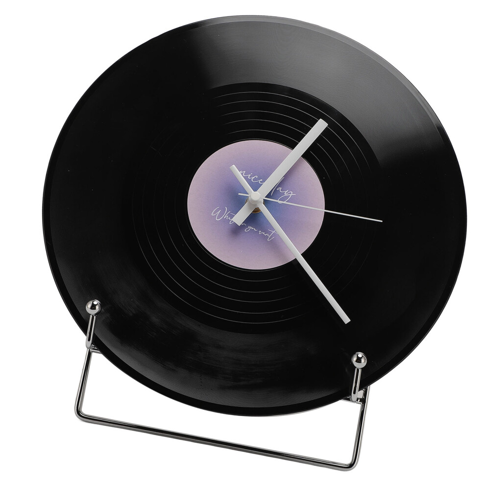 12In Retro Record Wall Clock - Violet Decor For Home & Cafe 8781346527322