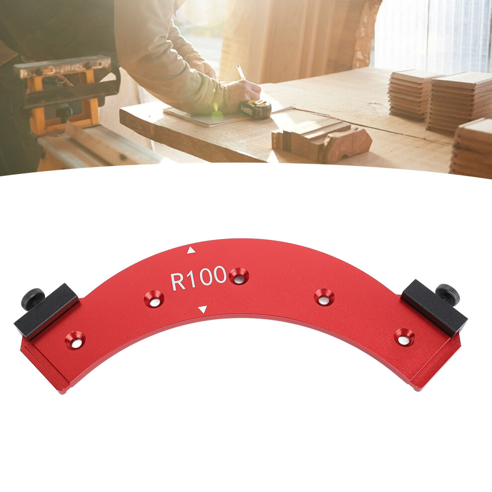R100 Aluminum Arc Corner Chamfer Template For Woodworking Cabinet Trimming 6911346528223