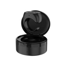 Portable Bluetooth Remote Selfie Controller for Phones, Automatic Browsing, Black with Charging Bay, T0Y5 Model