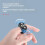 Portable Bluetooth Remote Selfie Controller for Phones, Automatic Browsing, Black with Charging Bay, T0Y5 Model 4