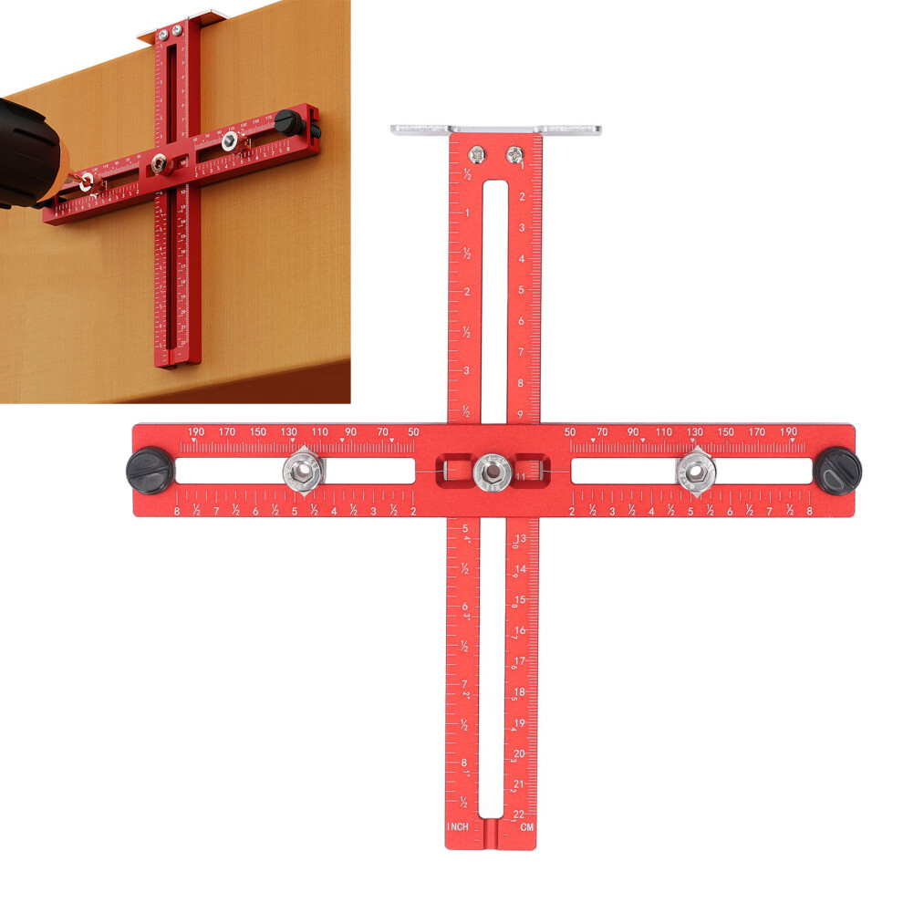 Aluminum Alloy Adjustable Cabinet Hardware Jig For Drawer Punch Positioning 6901346528866