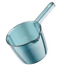 Water Dipper - Sturdy PP Bath Pitcher with Long Handle, Versatile Water Ladle for Bathroom, Kitchen, Fruits, Vegetables, Blue