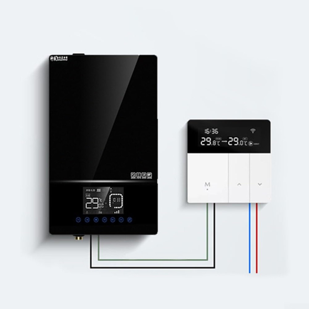 User Friendly Wifi Thermostat For Electric Boilers With Voice Activation, Remote Access, And 16A Compatibility 9084446746150