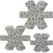 Set of 9 pan and casserole protectors, 3 different sizes, to separate and protect your kitchen surfaces for the home